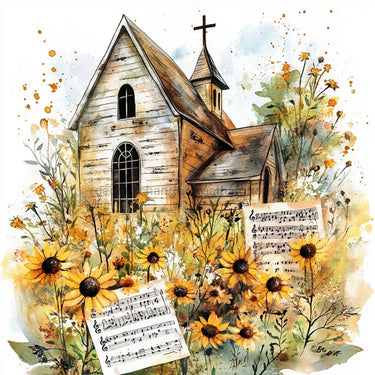 Religious Sign, Church Sign, DCO-02407, Sign For Wreath, 10x10 Metal Sign